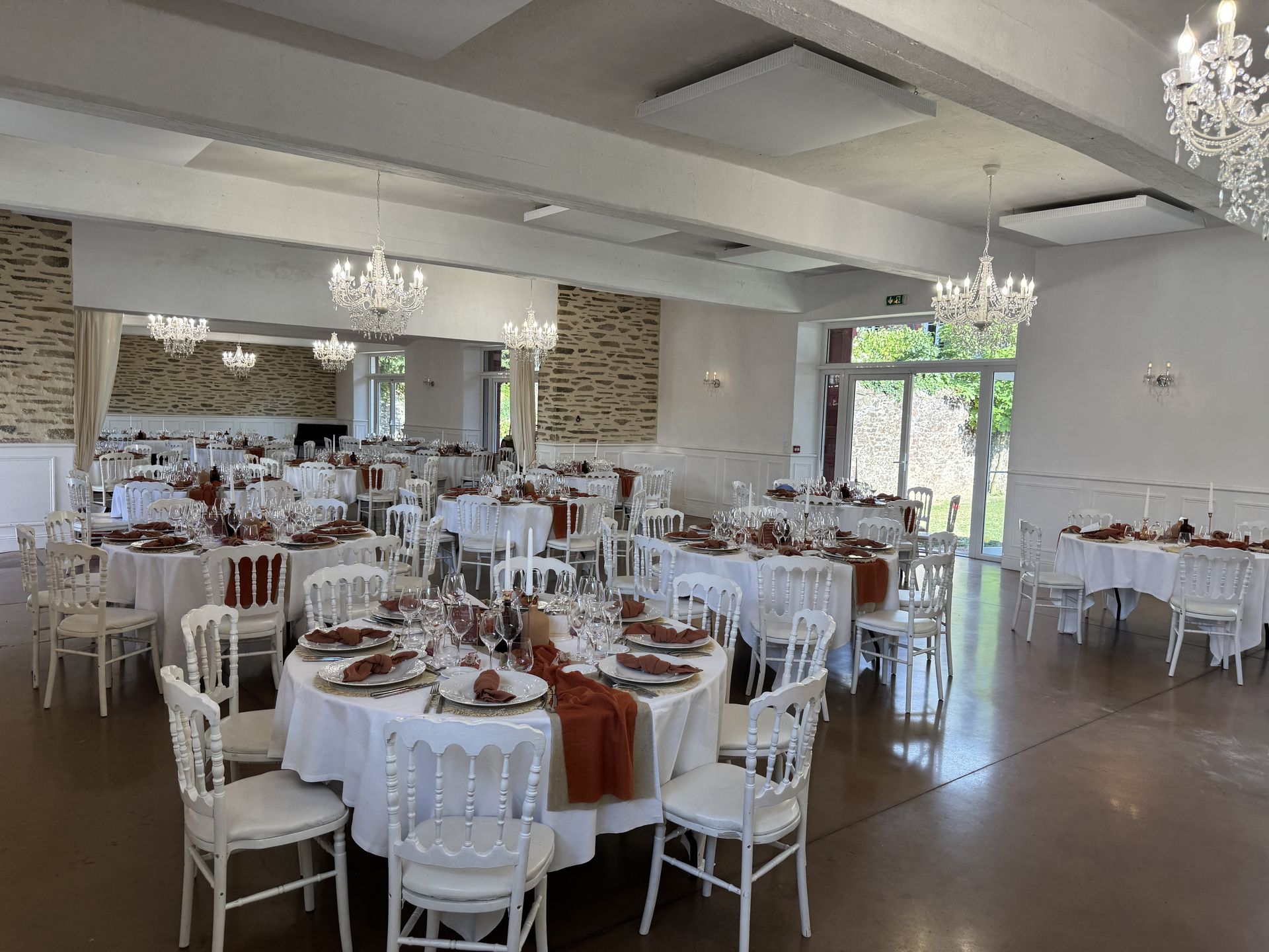 decoration salle terracotta Jousseliniere St Remy en Mauges