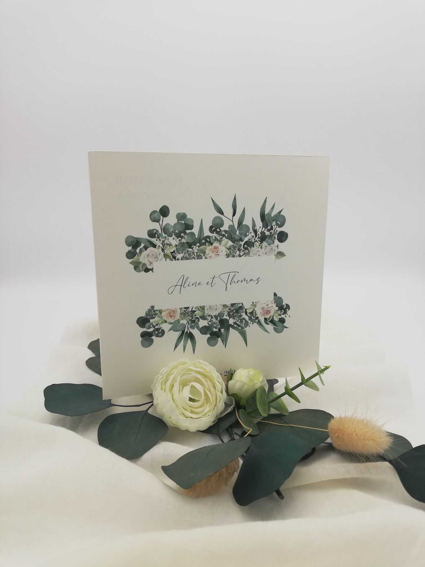 Faire part mariage fleurs